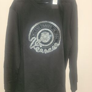Leftpoint Rhjnestone Black Milano Sweatshirt Xxl Made In Italy. Nwt.